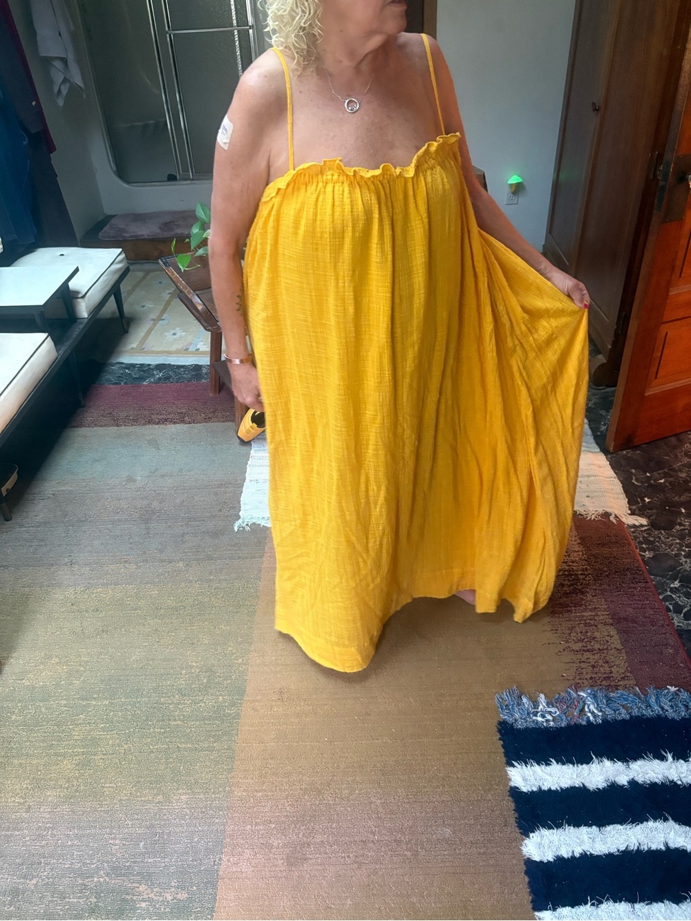 Apiece Apart Vibrant Orange-Yellow Maxi Dress